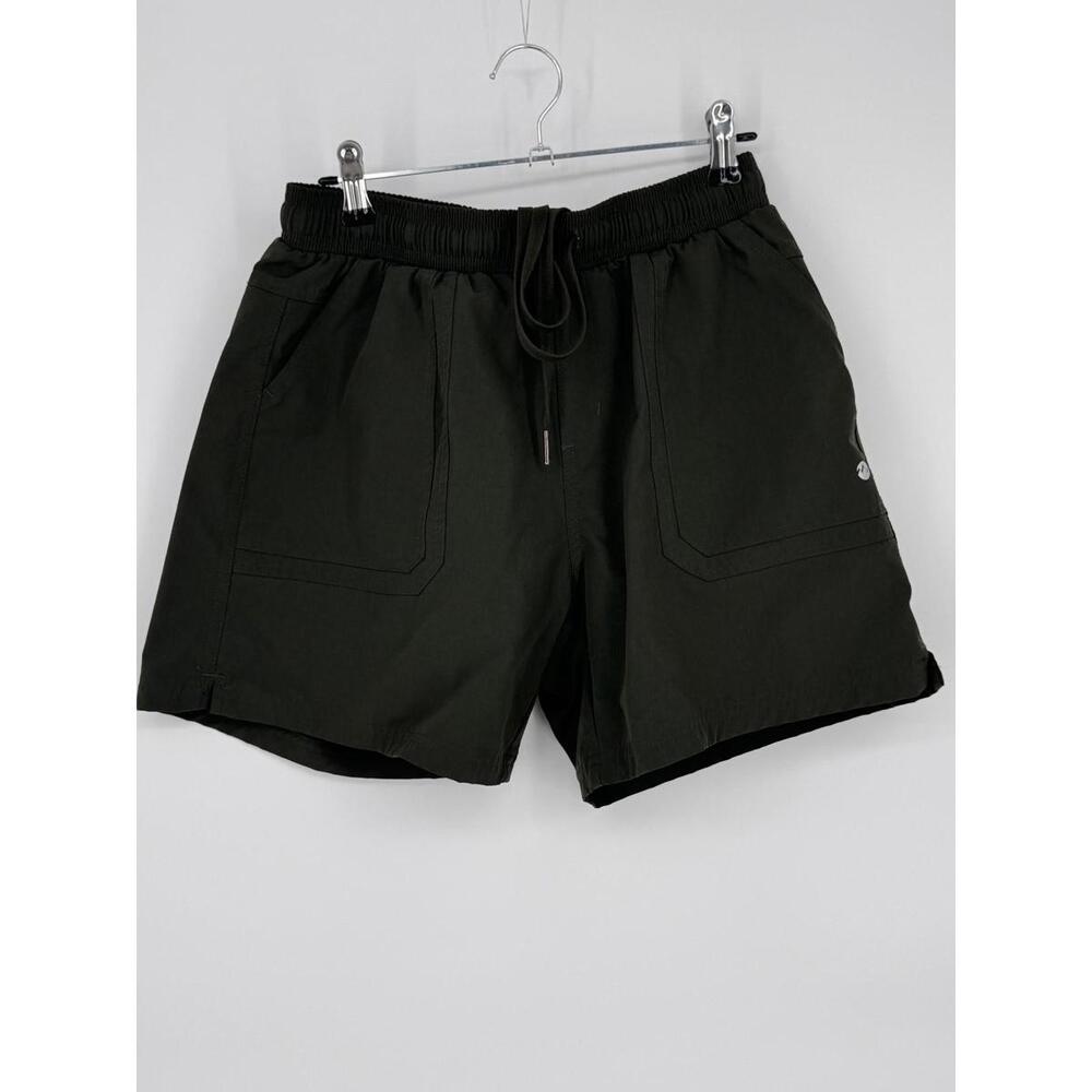 Willit Hiking Shorts Womens Small Green Elastic Drawstring Pockets Athletic